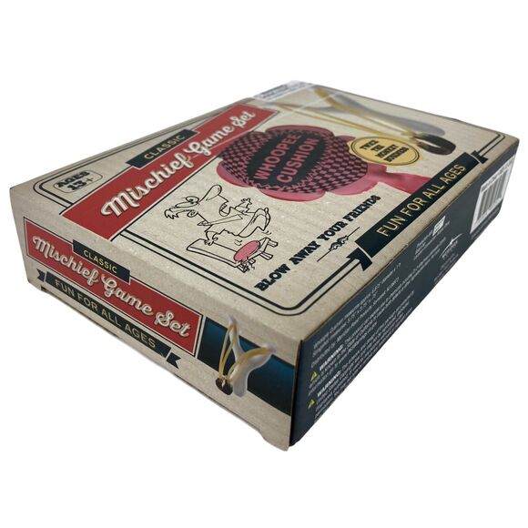 Mini Whoopee Cushion & Sling Shot Retro Classic Nostalgia Prankster Gift Set NIB - Picture 8 of 15